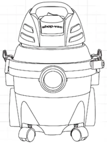 shop-vac ESLSQ550 4 Gallon 5.5 HP SVX2 Wet Dry Vacuum