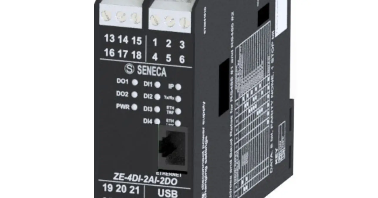 Seneca Ze-4di Digital Output Modbus Installation Guide Seneca Ze-4di Digital Output Modbus Installation Guide