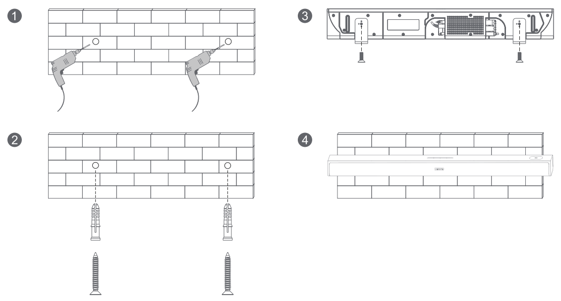 Xiaomi 43 W Soundbar 3.1ch wireless subwoofer output power - 5