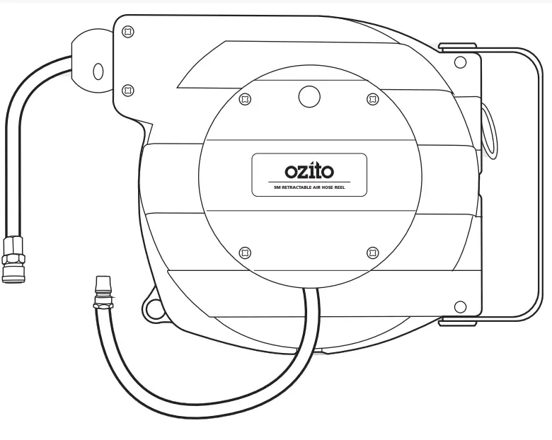 ozito 9M Retractable Air Hose Reel