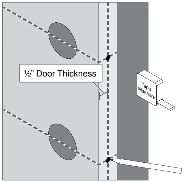 Door edge holes