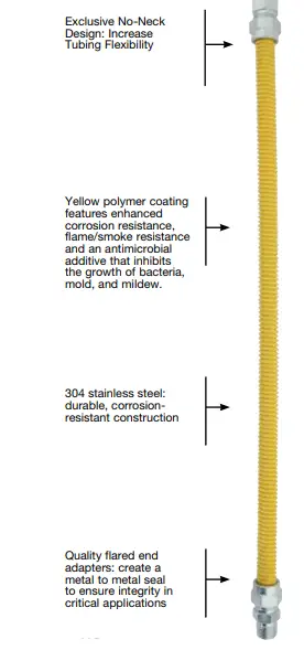 Dormont-ES-D-SafetyShield-Premium-Yellow-Coated-Stainless-Steel-Gas-Connectors-FIG-1
