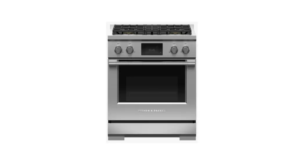 Fisher Paykel Rdv3-304-l 30 Inch Self Cleaning Dual Fuel Range 4 Burner User Guide