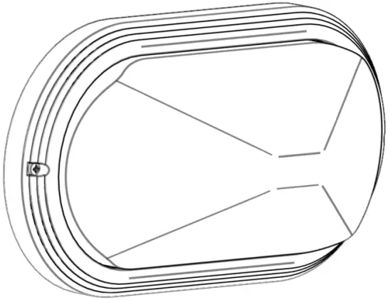 resistex Omega Ovale 1xE27 Sans Lamp 01