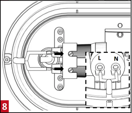 resistex Omega Ovale 1xE27 Sans Lamp A 08