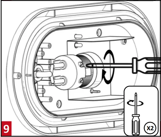 resistex Omega Ovale 1xE27 Sans Lamp A 09