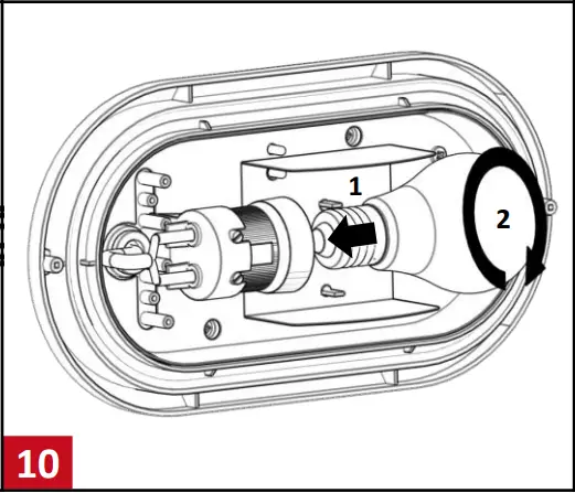 resistex Omega Ovale 1xE27 Sans Lamp A 10