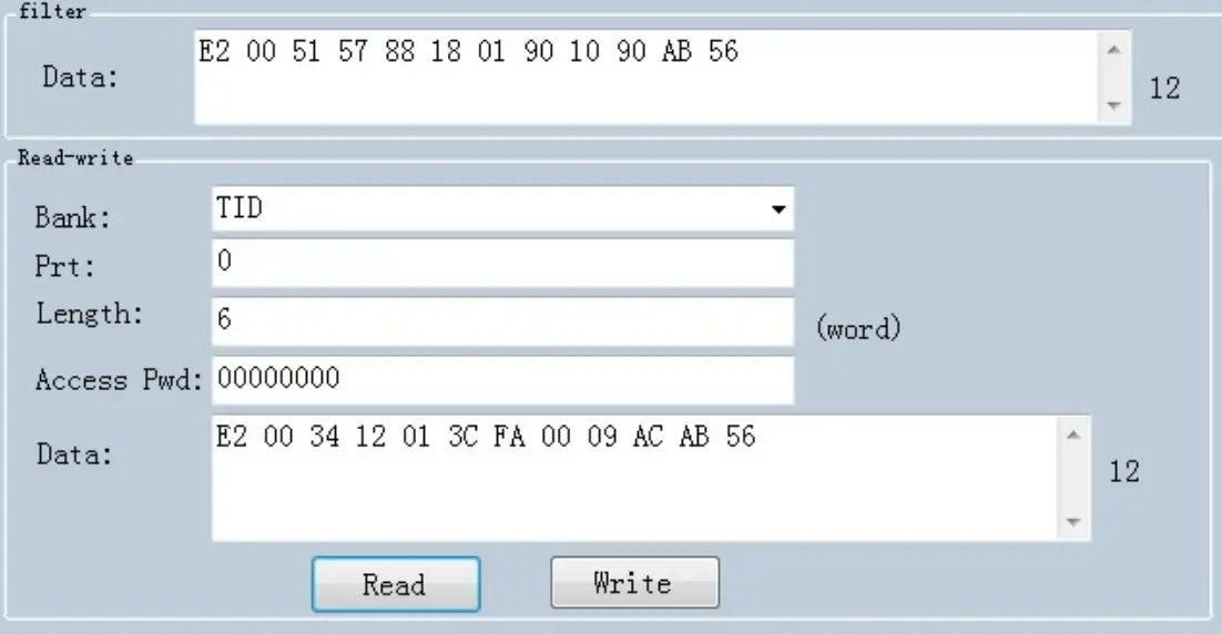 MARSON MR17 Fixed UHF Reader - Read TID area