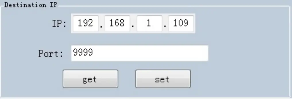 MARSON MR17 Fixed UHF Reader - Set destination IP