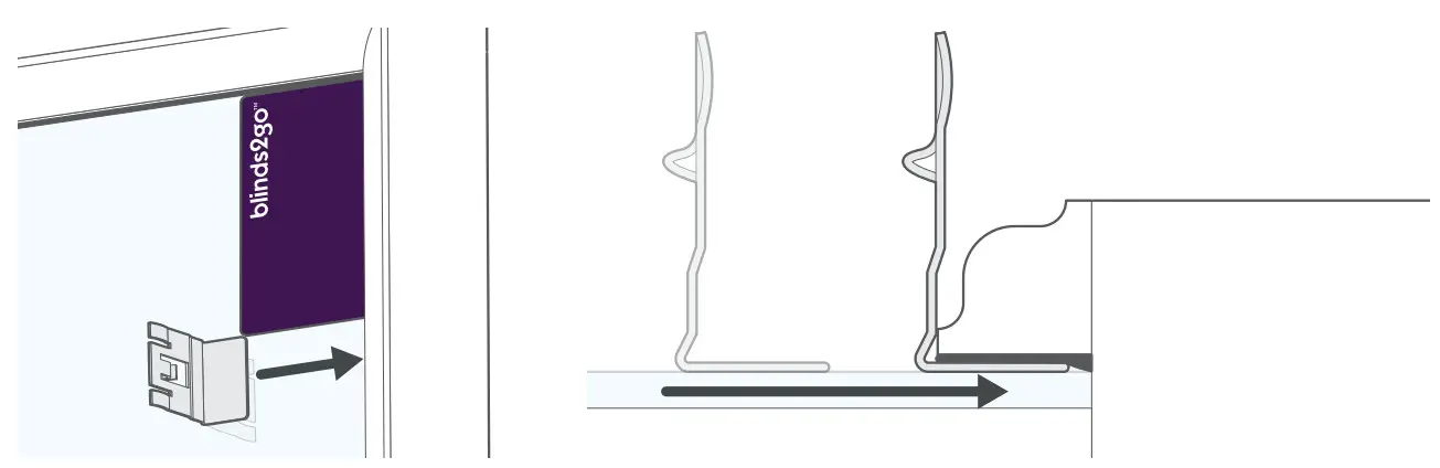 blinds 2go Perfect FIT Roller Blinds - brackets