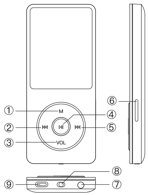 AGPTEK A02S Music Player - 1