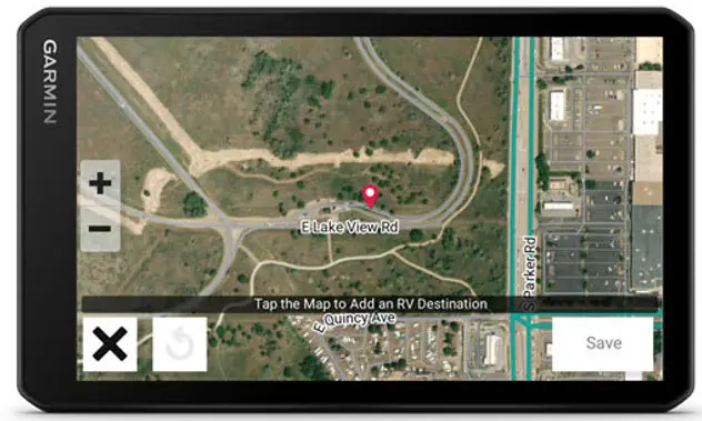 GARMIN CamperCam 795 Motorhome Sat Nav with Built-in Dash Cam