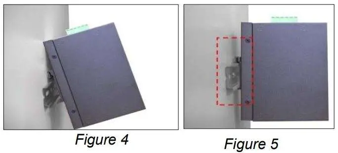 antaira LNX-2004G-SFP Series 20 Port Industrial Unmanaged Gigabit Ethernet Switch Installation Guide - Fig 4,5