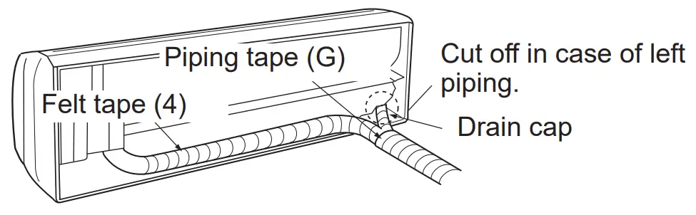 Left or left-rear piping