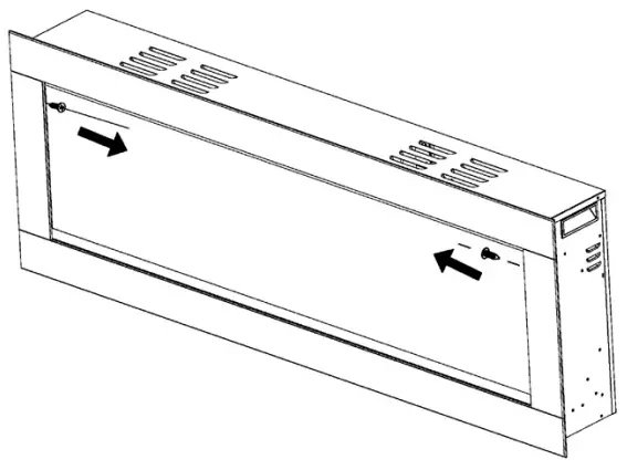 ambe BEF 50BIF03 72 Inch Built in Electric Fireplace - FIG 10