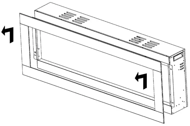 ambe BEF 50BIF03 72 Inch Built in Electric Fireplace - FIG 11