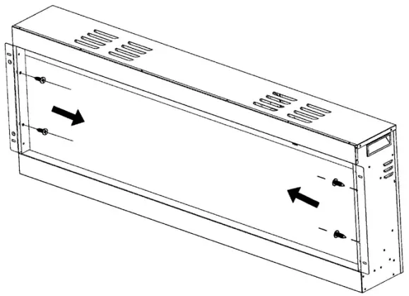ambe BEF 50BIF03 72 Inch Built in Electric Fireplace - FIG 12