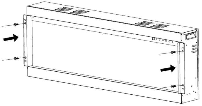 ambe BEF 50BIF03 72 Inch Built in Electric Fireplace - FIG 14