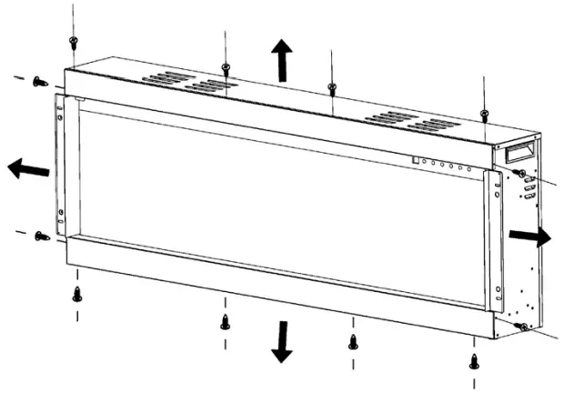 ambe BEF 50BIF03 72 Inch Built in Electric Fireplace - FIG 15