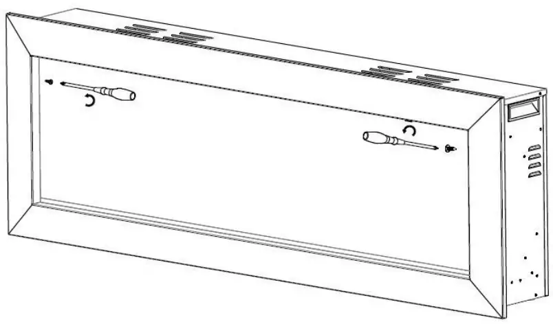 ambe BEF 50BIF03 72 Inch Built in Electric Fireplace - FIG 4