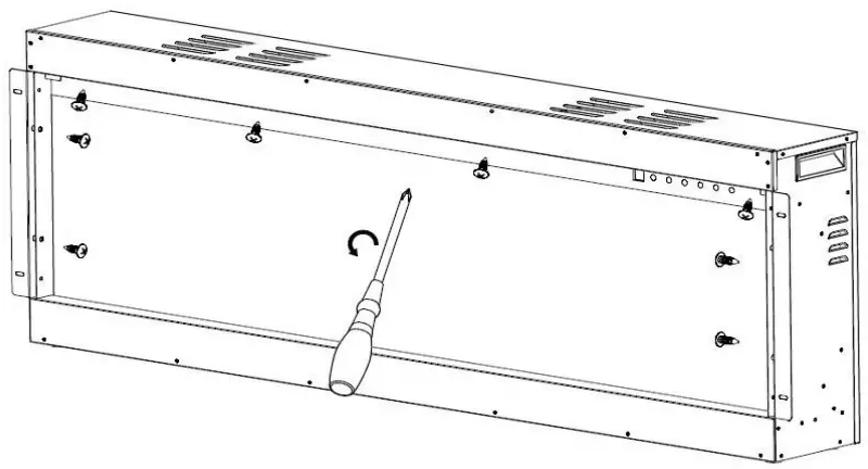 ambe BEF 50BIF03 72 Inch Built in Electric Fireplace - FIG 6