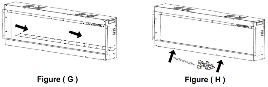 ambe BEF 50BIF03 72 Inch Built in Electric Fireplace - FIG 9