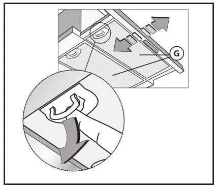 ETNA T4335TRVS Cooker Hood - Grease filters