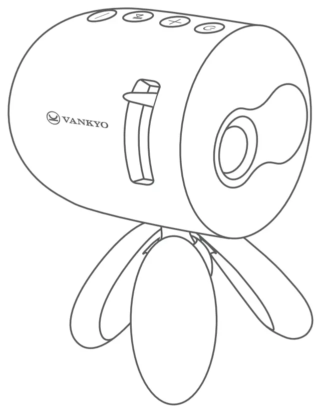 VANKYO Miracle 110 Portable Projector, 1080P Supported, Ideal for Kids