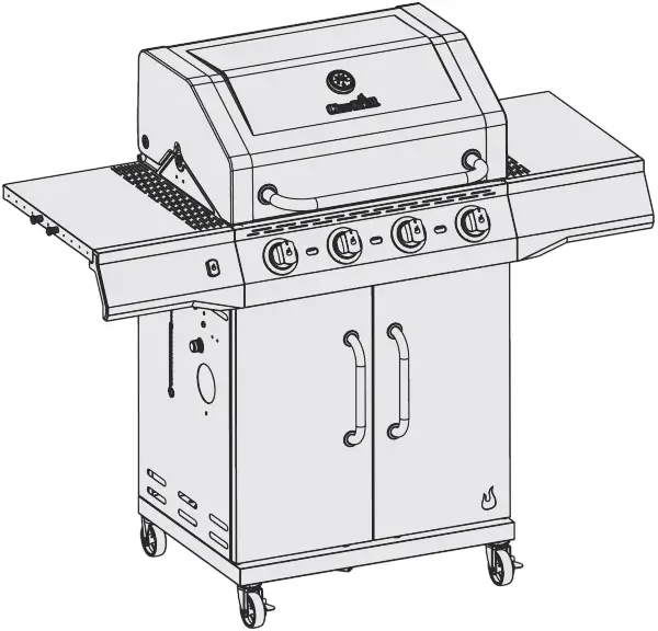 Char-Griller 468502422 Performance Core Series 4 Burner