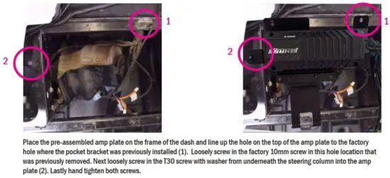 FIG 23 AMP TRAY INSTALLATION (RZR3)