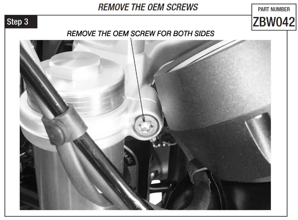 rizoma MI ZBW042 01 Headlight Fairing with Mounting Kit Fig 2