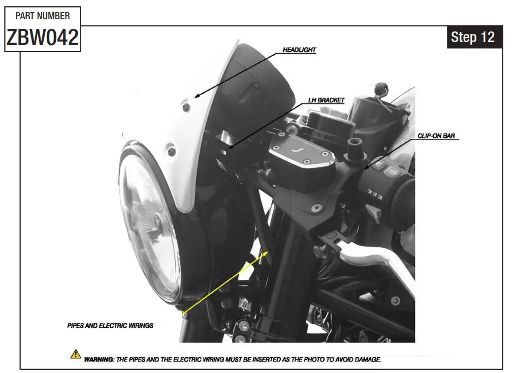 rizoma MI ZBW042 01 Headlight Fairing with Mounting Kit Fig10