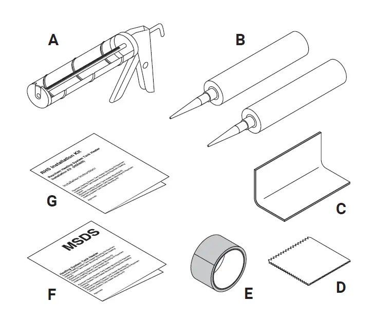 nvent RAYCHEM Heating System Tank Heater Installation Kit FIG (2)