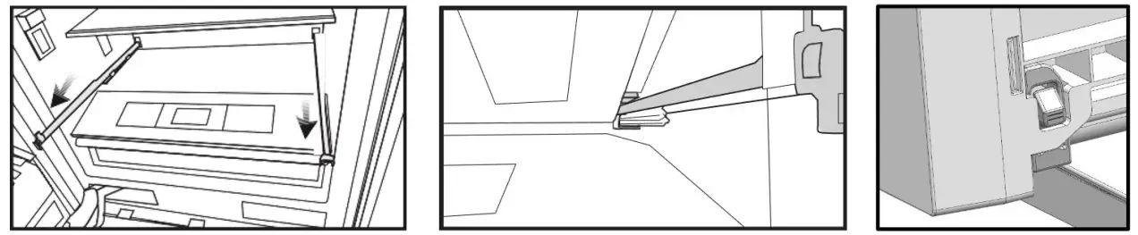 ZLINE RBIV-304-36 36 Inch Built In 3 Door French Door Refrigerator parts 4