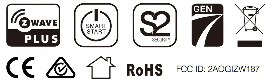 AeoTec ZW187 Recessed Door Sensor 7 - Symbol