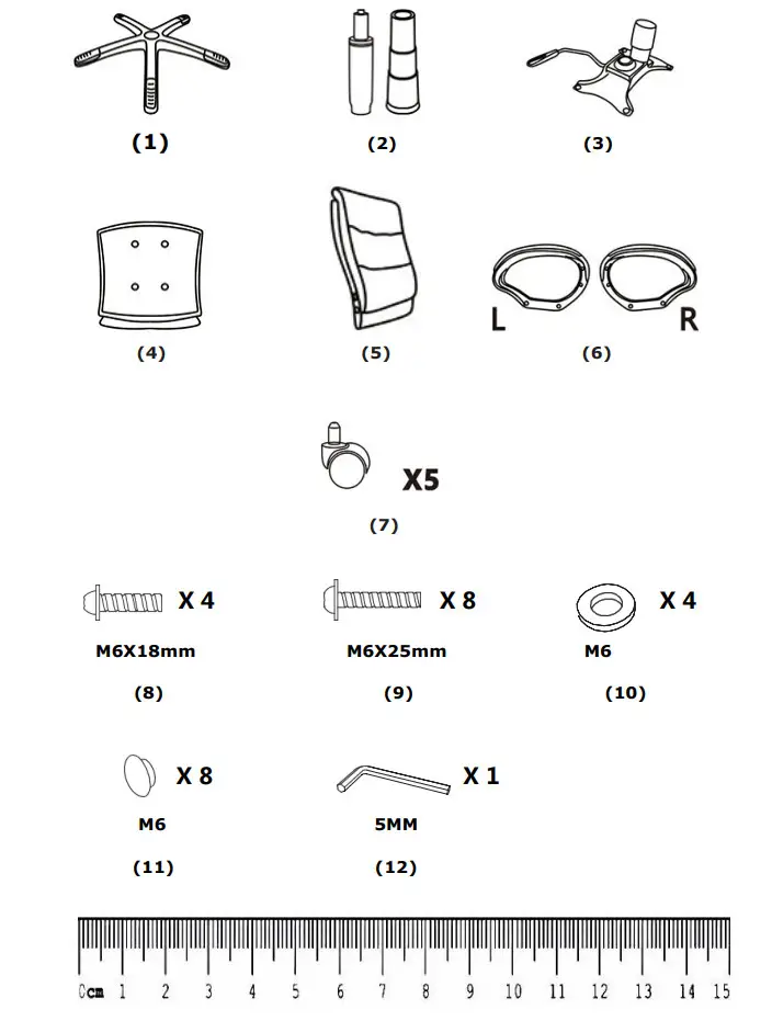 Culoare Gri US111 Scaun Birou Directorial - Figure 2