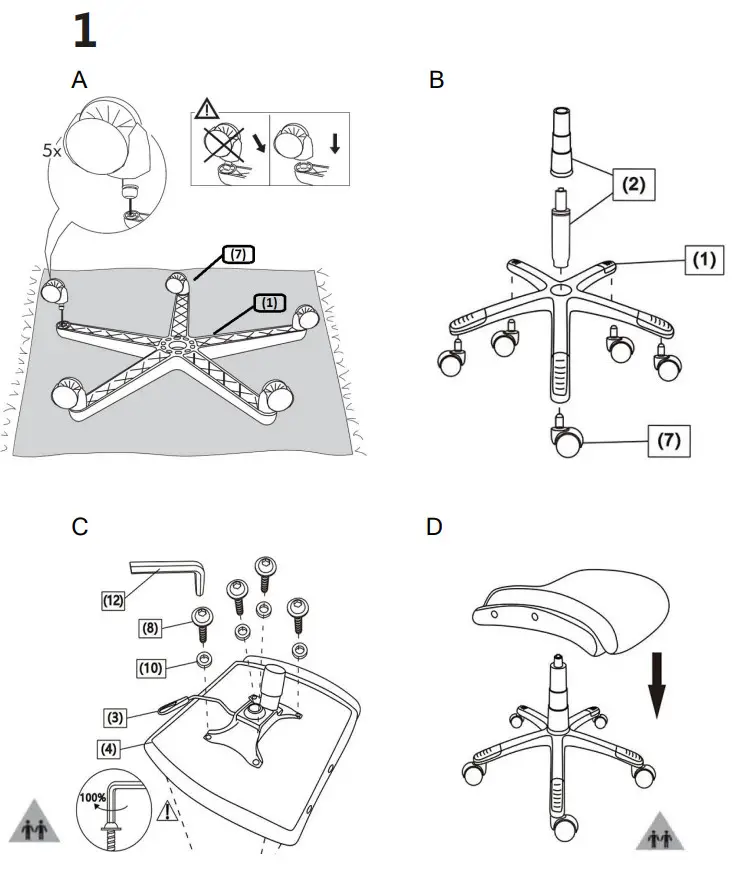 Culoare Gri US111 Scaun Birou Directorial - Figure 3