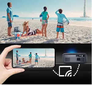 Hasatek-Wi-Fi-and-Bluetooth-Outdoor-Portable-Projector-fig-1