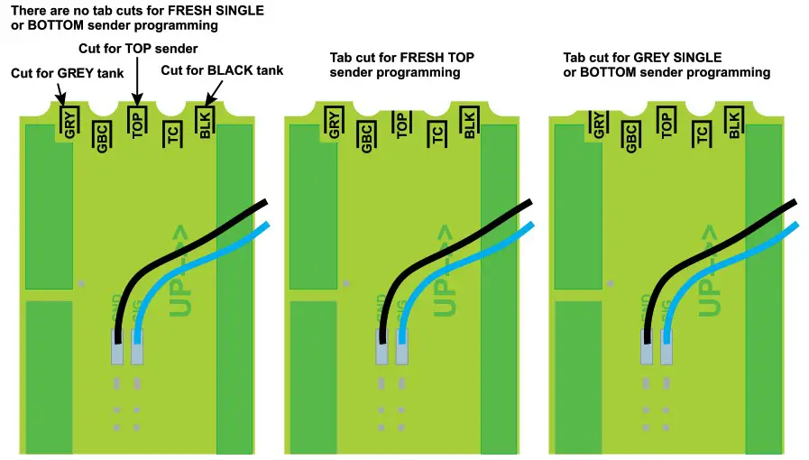 GARNET 709 RVC RV Tank Monitor Holding Tanks Solution - SENDER PROGRAMMING 1