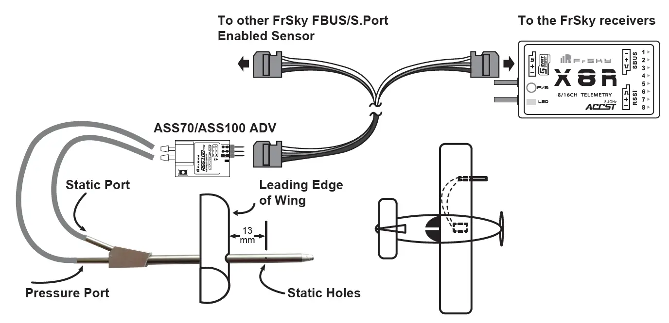 FrSky ASS70 ADV High Precision Airspeed Sensor 2