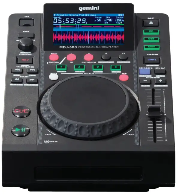 gemini MDJ-600 Professional Media Controller -