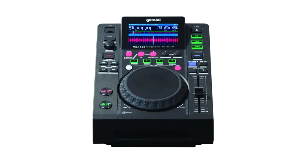 Gemini Mdj-600 Professional Media Controller User Manual