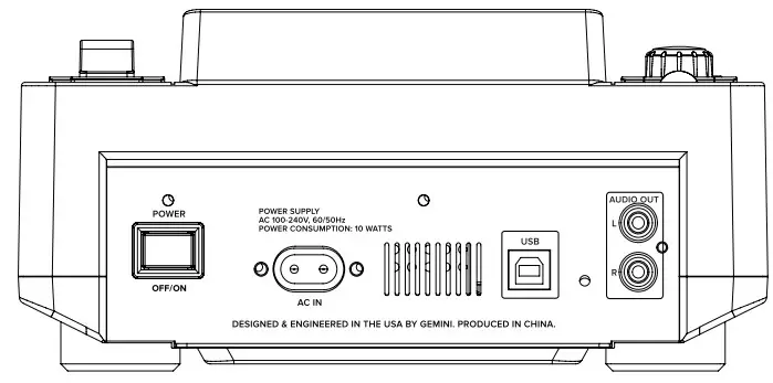 gemini MDJ-600 Professional Media Controller - POWER