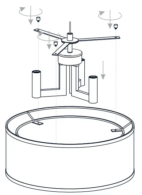 QUOIZEL QSF5576AB Bodnar 3 Light Ceiling Light - fig2