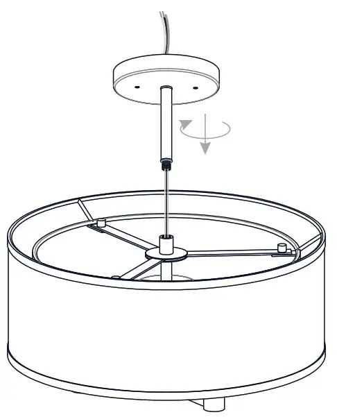 QUOIZEL QSF5576AB Bodnar 3 Light Ceiling Light - fig3
