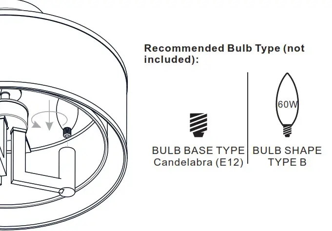 QUOIZEL QSF5576AB Bodnar 3 Light Ceiling Light - fig7