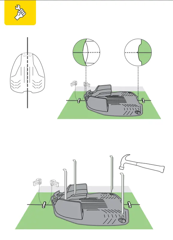 Connecting the wires to the base station