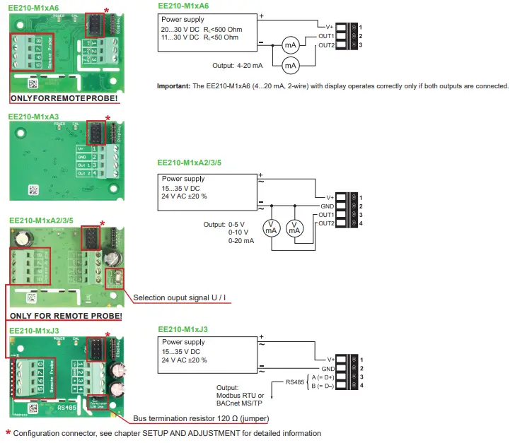E E ELEKTRONIK EE210 Humidity and Temperature Sensor - fig 3