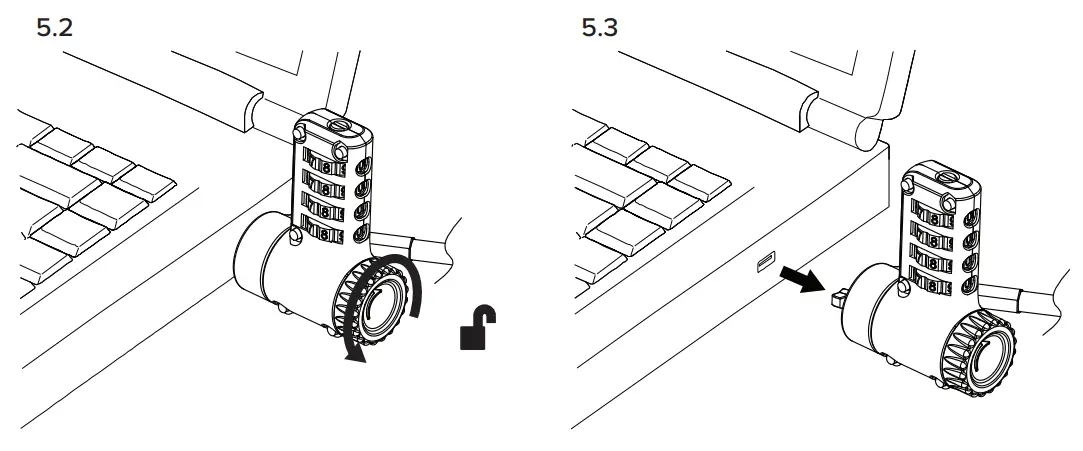 Targus ASP96RGLX Ultimate Universal Resettable Combination Lock - fig 11
