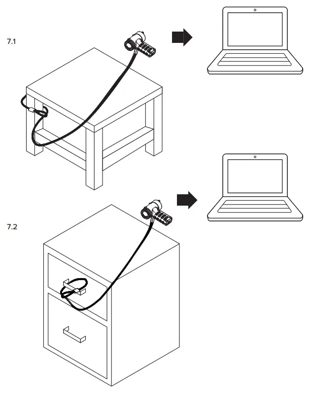 Targus ASP96RGLX Ultimate Universal Resettable Combination Lock - fig 16